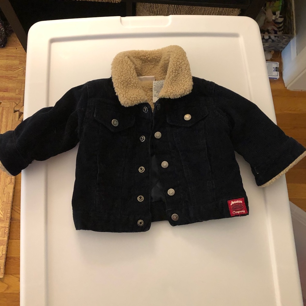 Corduroy and Sherpa jacket - 3/6 month